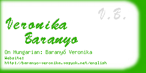 veronika baranyo business card